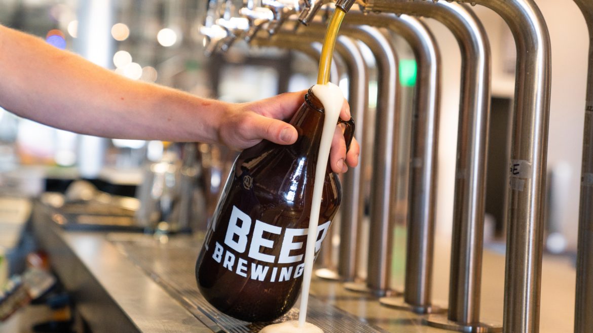 beer pouring out of tap - Crew Connection